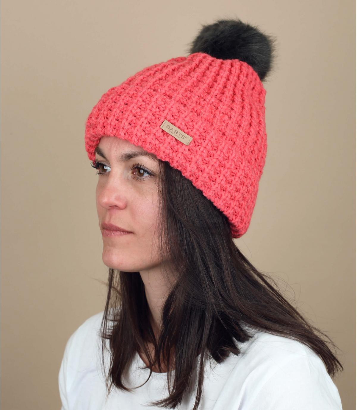 Roze muts voor dames Bonnie muts roze Roze muts voor dames Bonnie muts roze